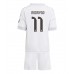 Real Madrid Rodrygo Goes #11 Hjemmedraktsett Barn 2025-26 Korte ermer (+ Korte bukser)